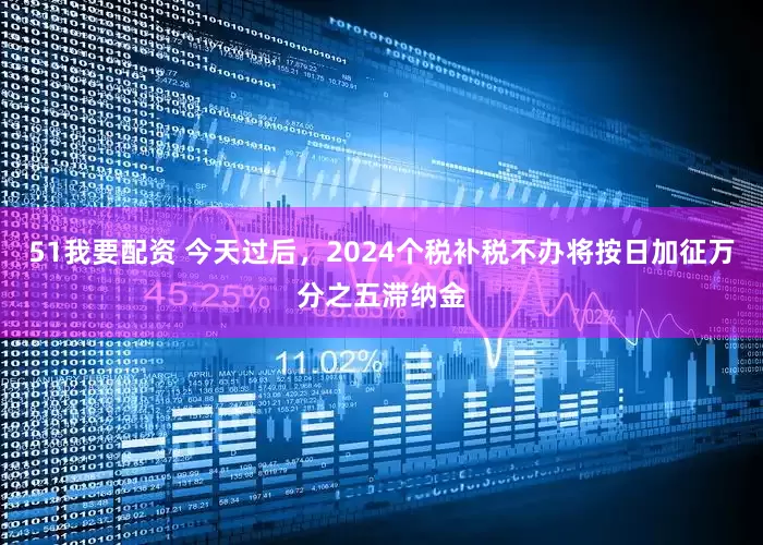 51我要配资 今天过后，2024个税补税不办将按日加征万分之五滞纳金
